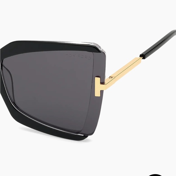 Tom Ford Gia Oversized Butterfly Sunglasses - Picture 5 of 12